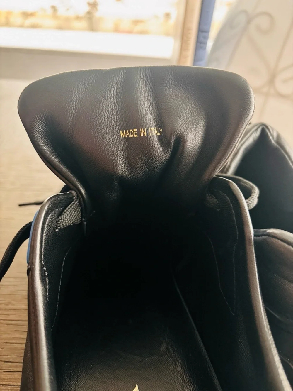 Prada Milano 2EG252 Black Leather Sneakers Approx Men’s 11